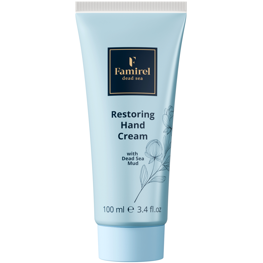 Крем для рук Famirel Restoring Hand Cream Відновлювальний з гряззю Мертвого моря 100 мл (7290114085212) - зображення 1