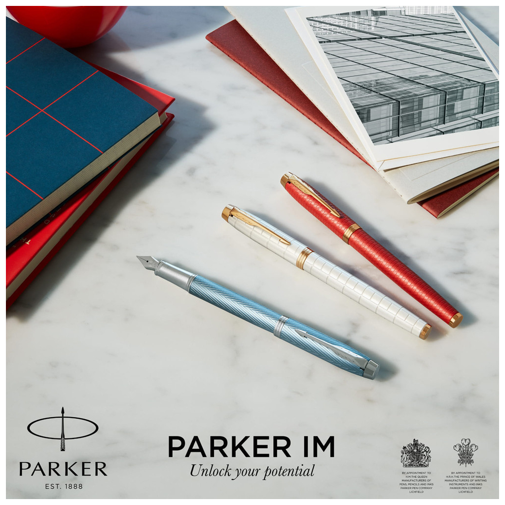 Ручка пір'яна Parker IM 17 Premium Pearl GT  FP M (24 712) - зображення 6