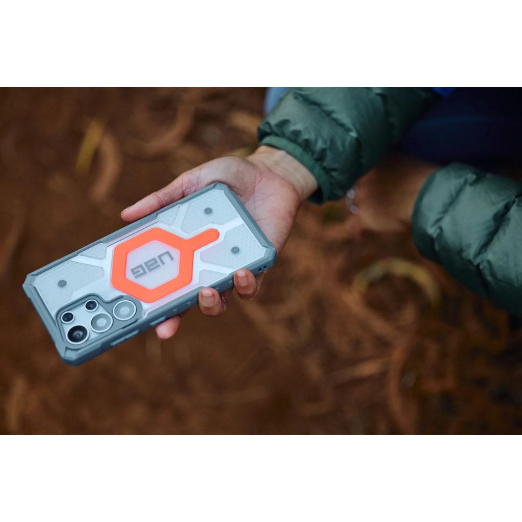 Чохол до мобільного телефона UAG Samsung Galaxy S25 Ultra Pathfinder Clear with Magnet Bundle Active Lava Lanyard (2144831BV02) - зображення 6