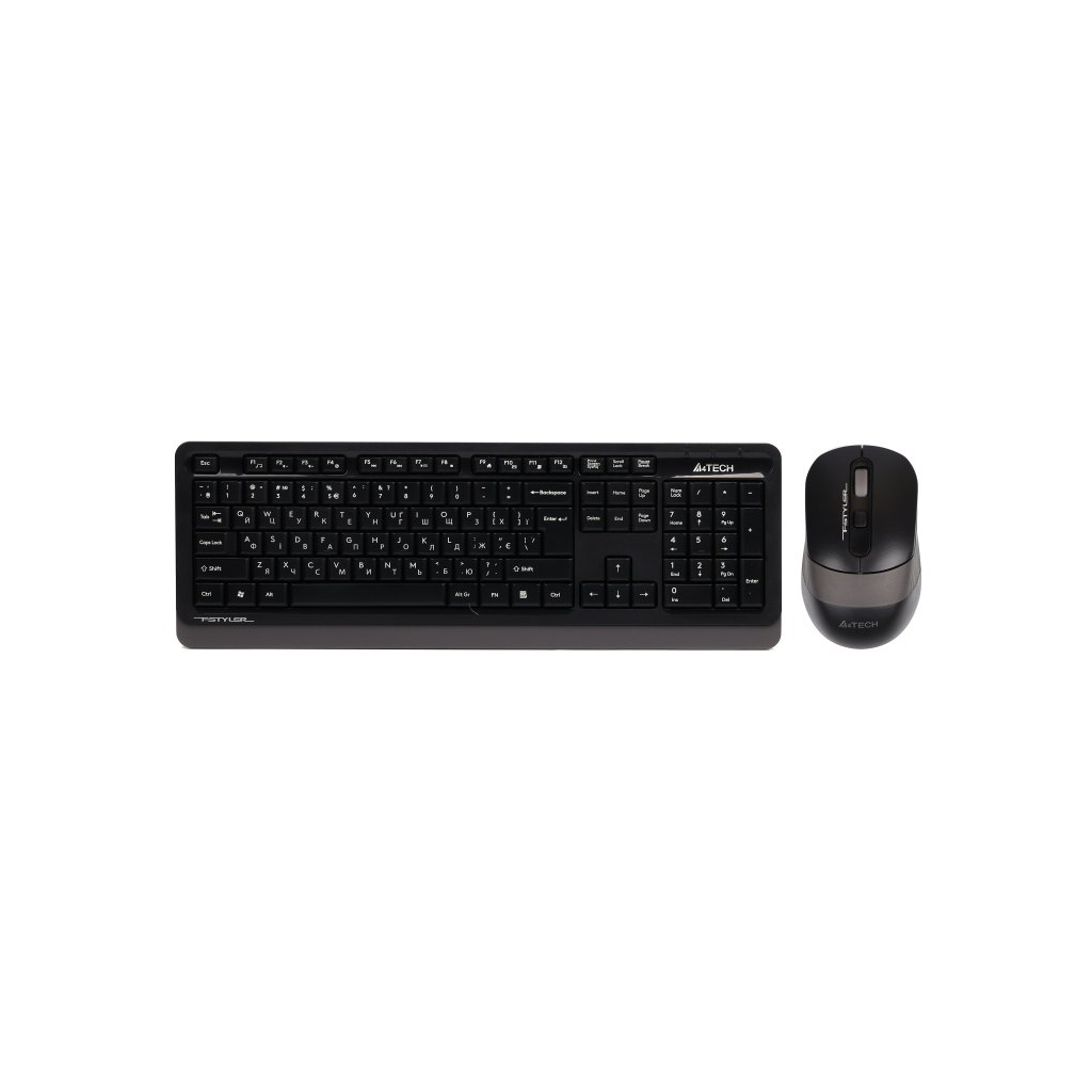 Комплект A4Tech FG1010S Wireless Grey (FG1010S Grey) - зображення 1