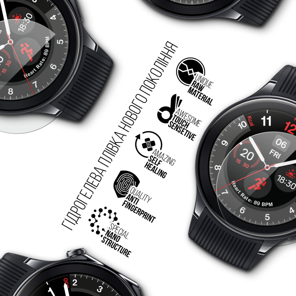 Плівка захисна Armorstandart OnePlus Watch 2 6 шт. (ARM78114) - зображення 2