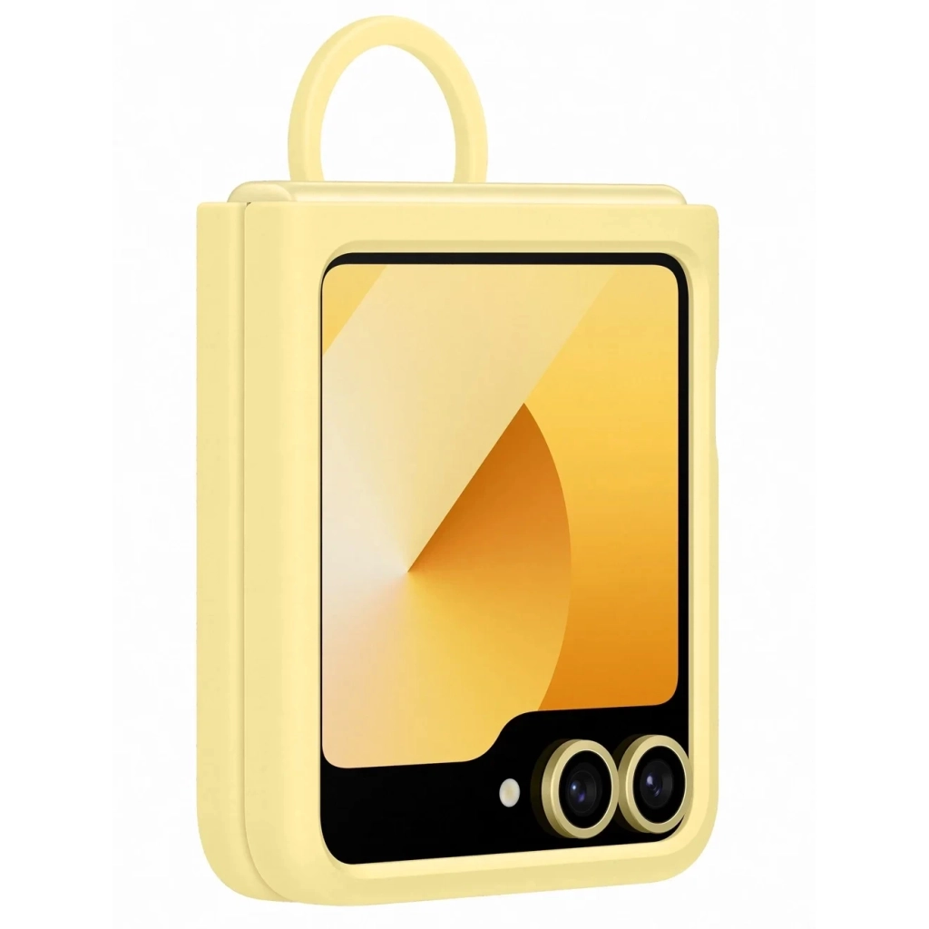 Чохол до мобільного телефона Samsung Silicone Cover with Ring Samsung Galaxy Flip 6 Yellow (EF-PF741TYEGUA) - зображення 5