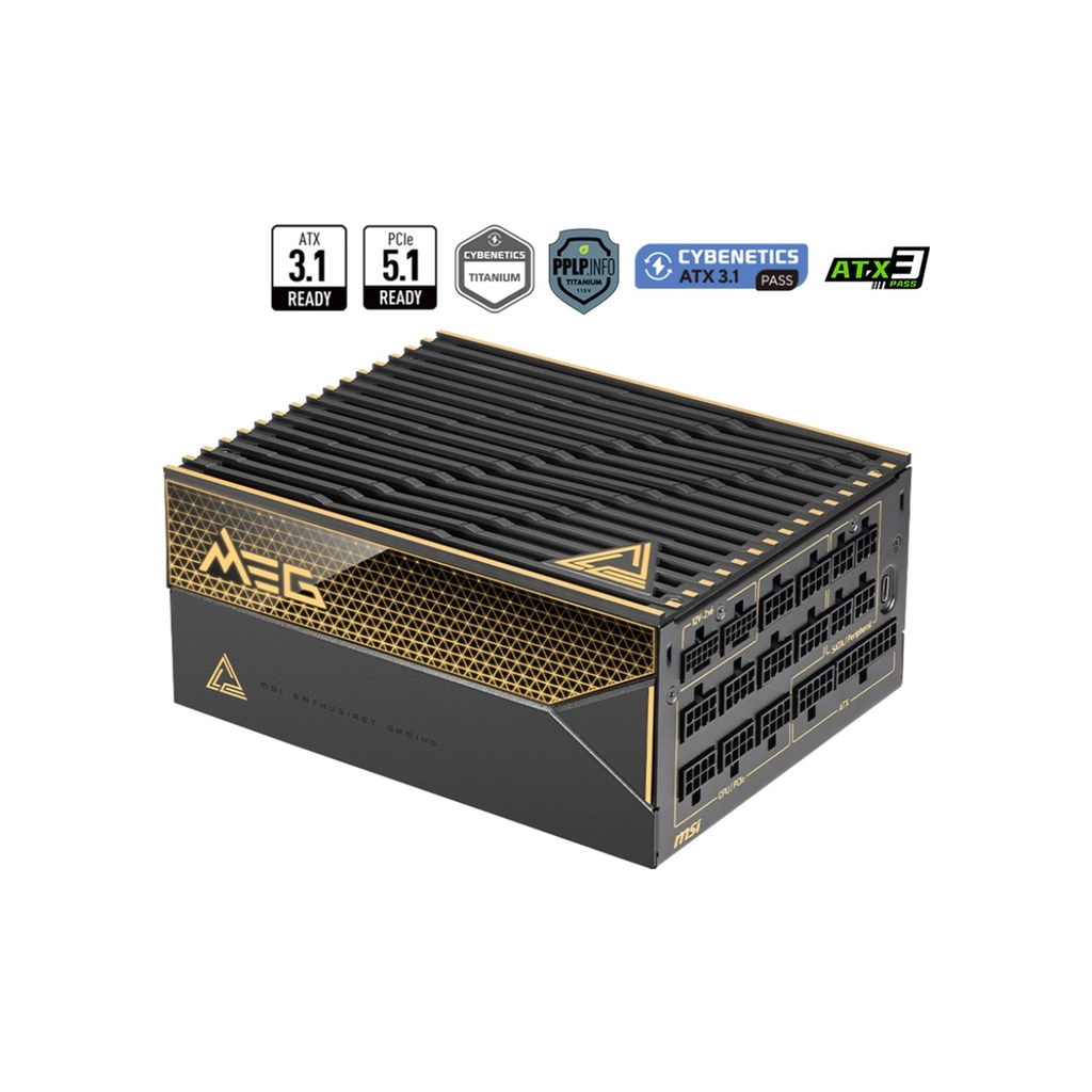 Блок живлення MSI 1600W (MEG Ai1600T PCIE5) - зображення 2