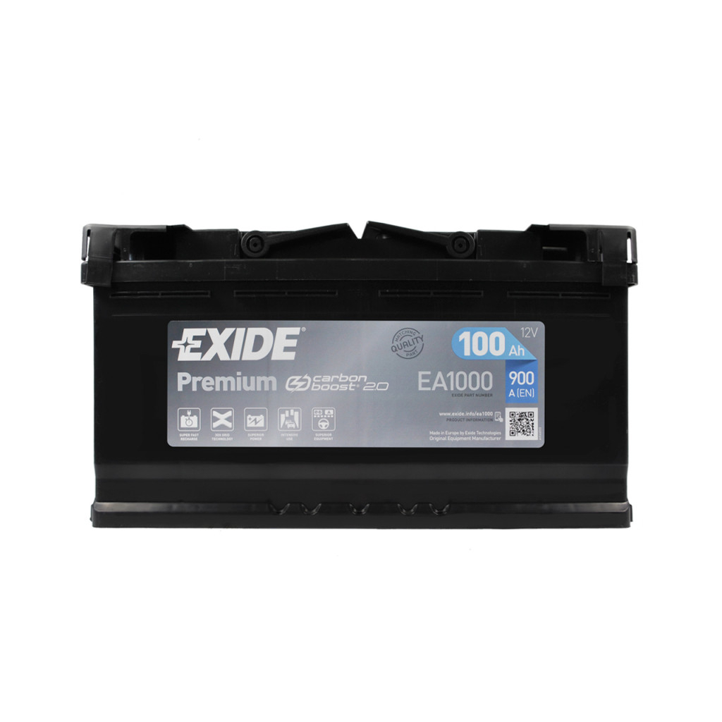 Акумулятор автомобільний EXIDE PREMIUM 100A (EA1000) - зображення 1