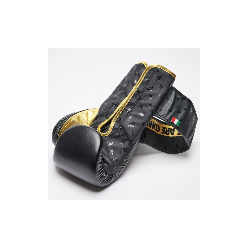 Боксерські рукавички Leone GN220 DNA Black 12 унцій (GN220_Black_12oz) - зображення 8