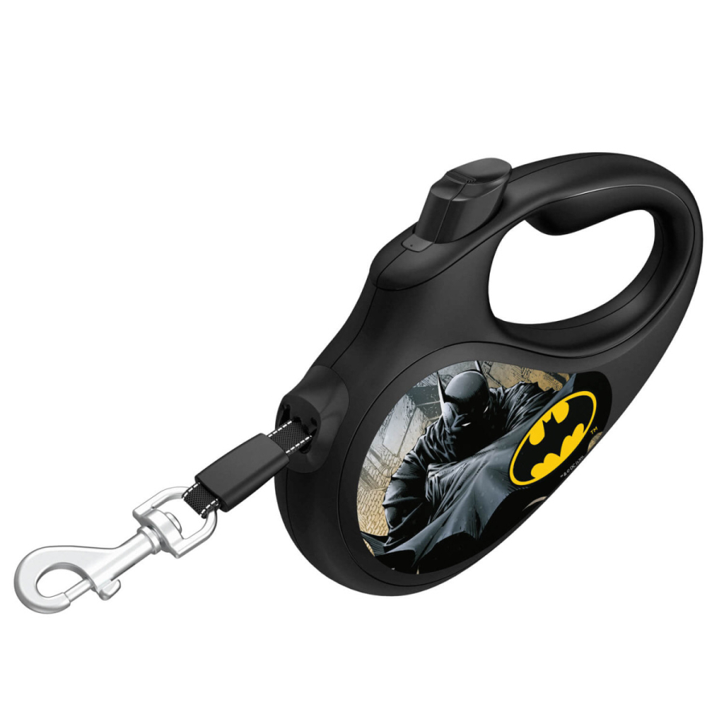 Повідок для собак WAUDOG R-leash Бетмен Чорний світловідбиваюча стрічка S 5 м (8124-1001-01) - зображення 2