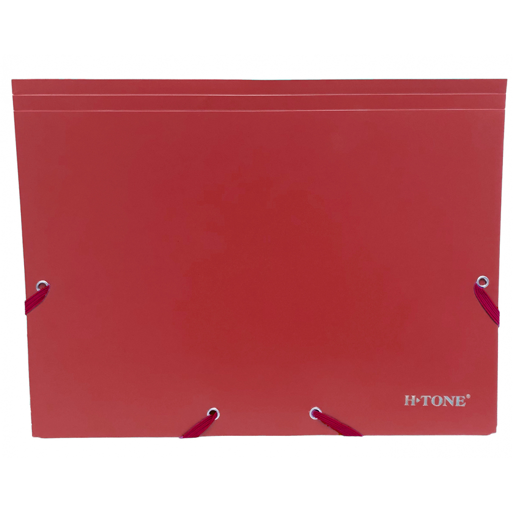 Папка на резинках H-Tone А4, червона (FOLD-HT-JJ40941-R) - зображення 1