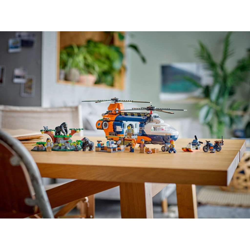 Конструктор LEGO City Вертоліт у базовому таборі для дослідження джунглів (60437) - зображення 12
