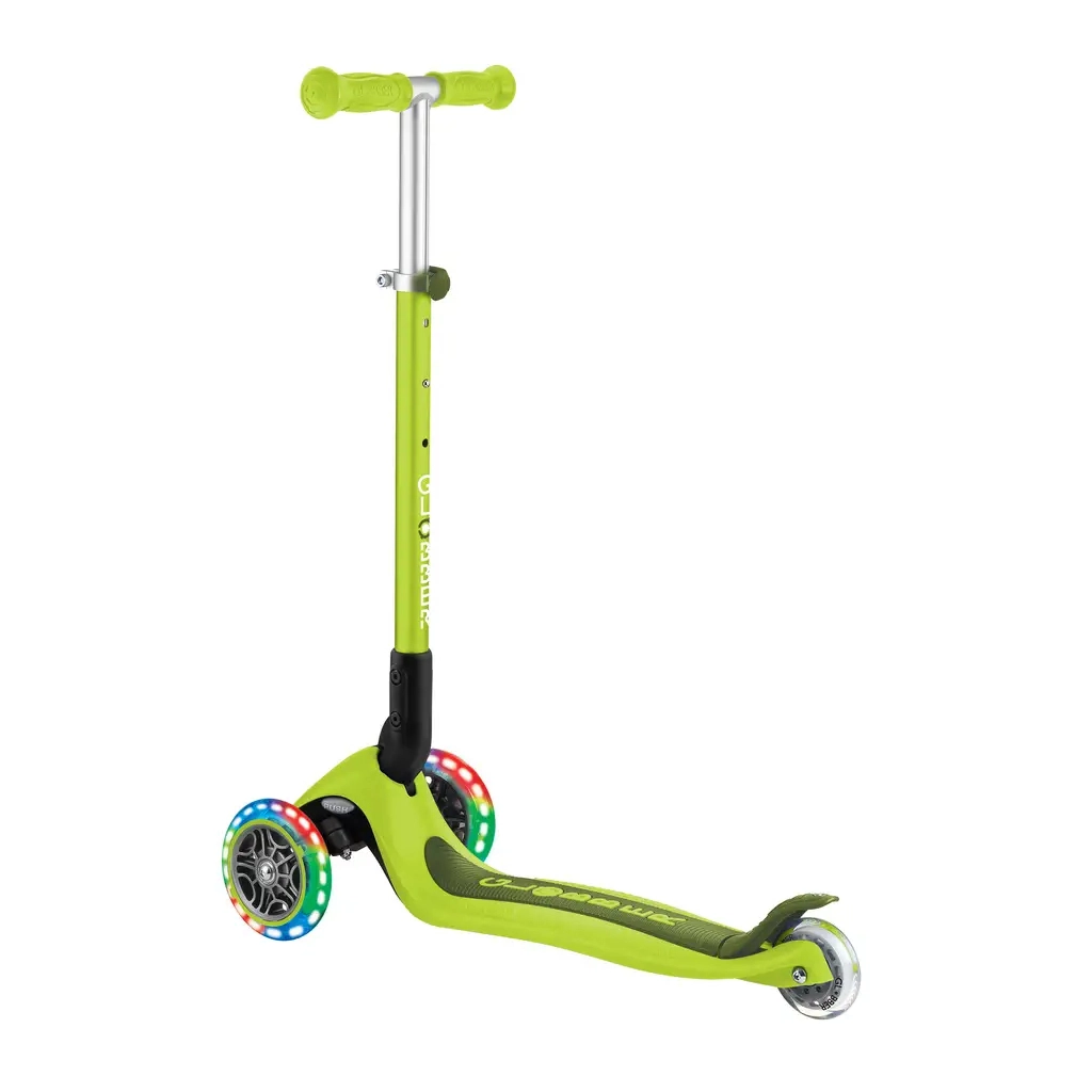 Самокат Globber Primo Foldable Lights колеса з підсвіткою до 50 кг 3+ Зелений (432-106-3) - зображення 2