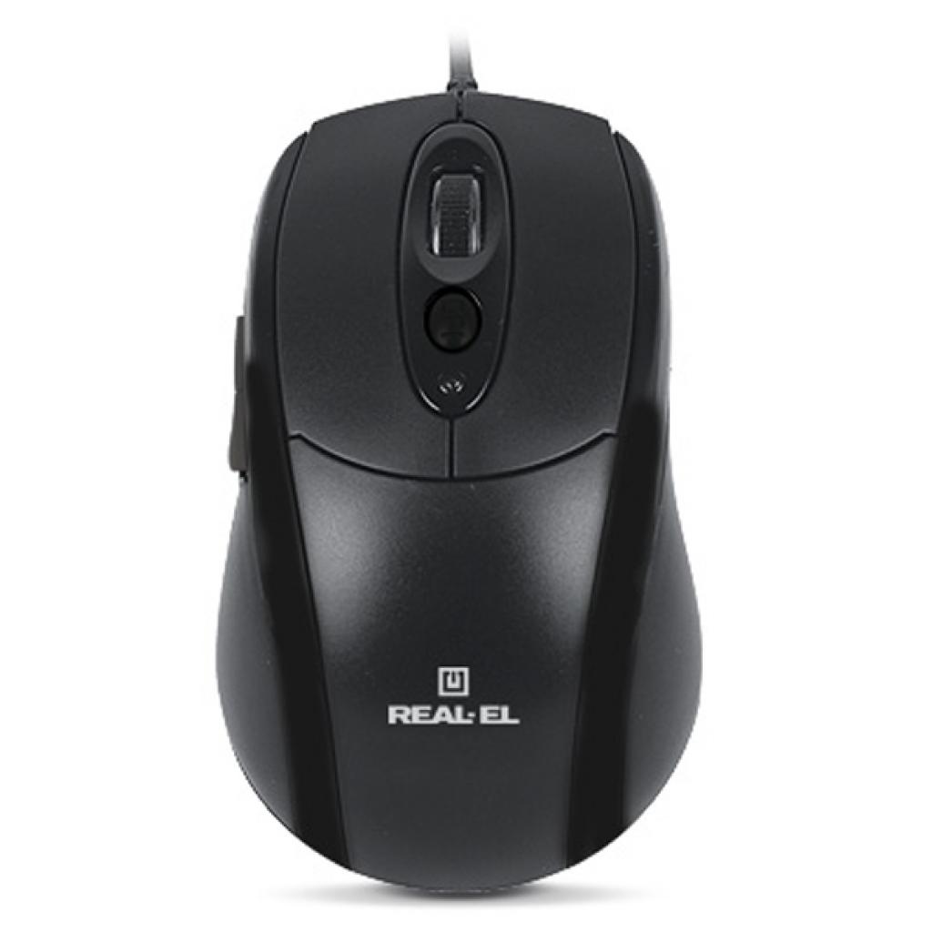 Мишка REAL-EL RM-290, USB, black - зображення 2