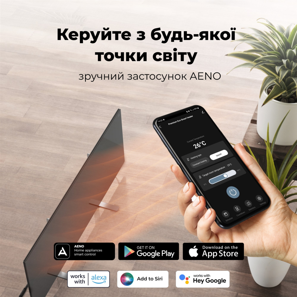 Обігрівач AENO Premium Eco Smart GH2S (AGH0002S) - зображення 7