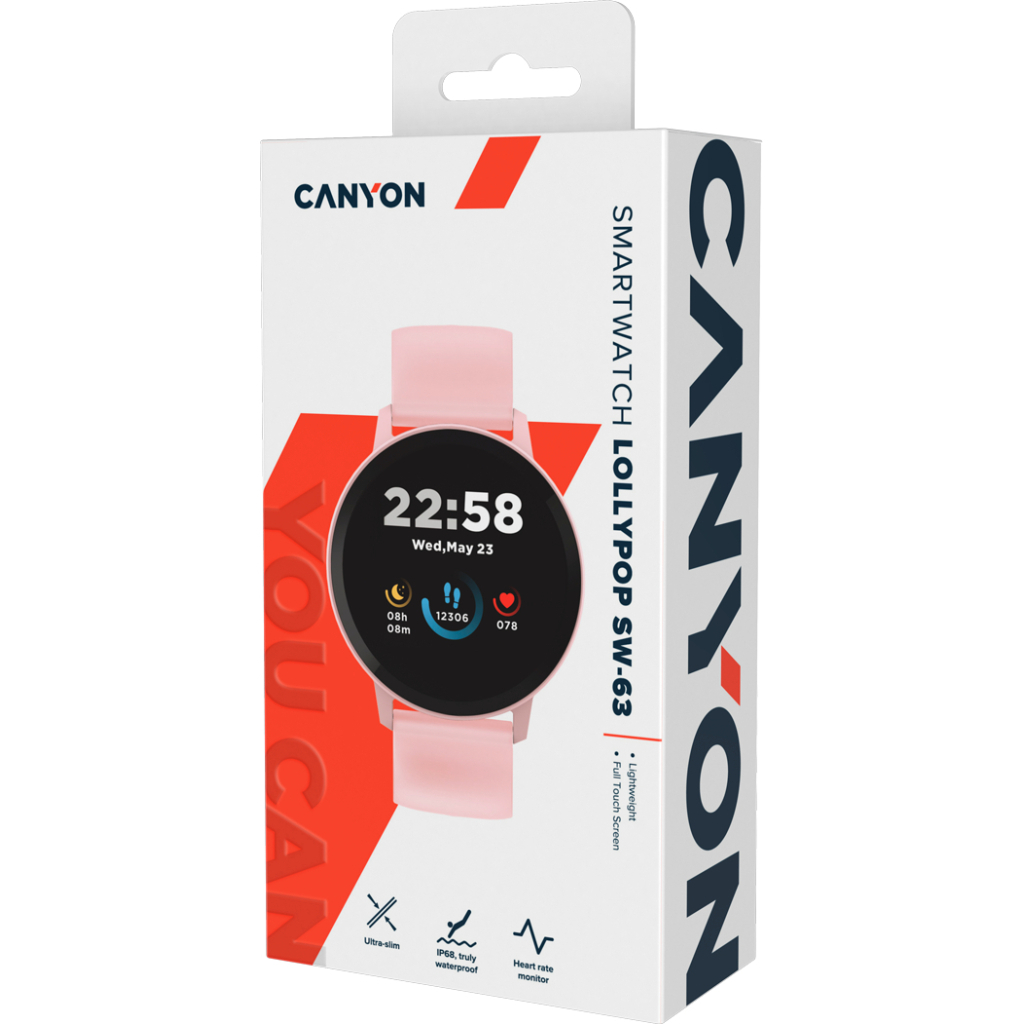 Смарт-годинник Canyon CNS-SW63PP Lollypop (CNS-SW63PP) - зображення 7