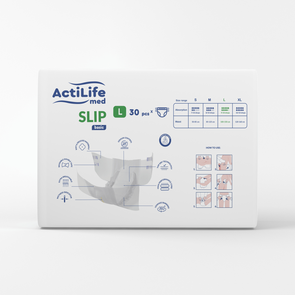 Підгузки для дорослих ActiLife Med Basic L, 30 шт (4820174981662) - зображення 2