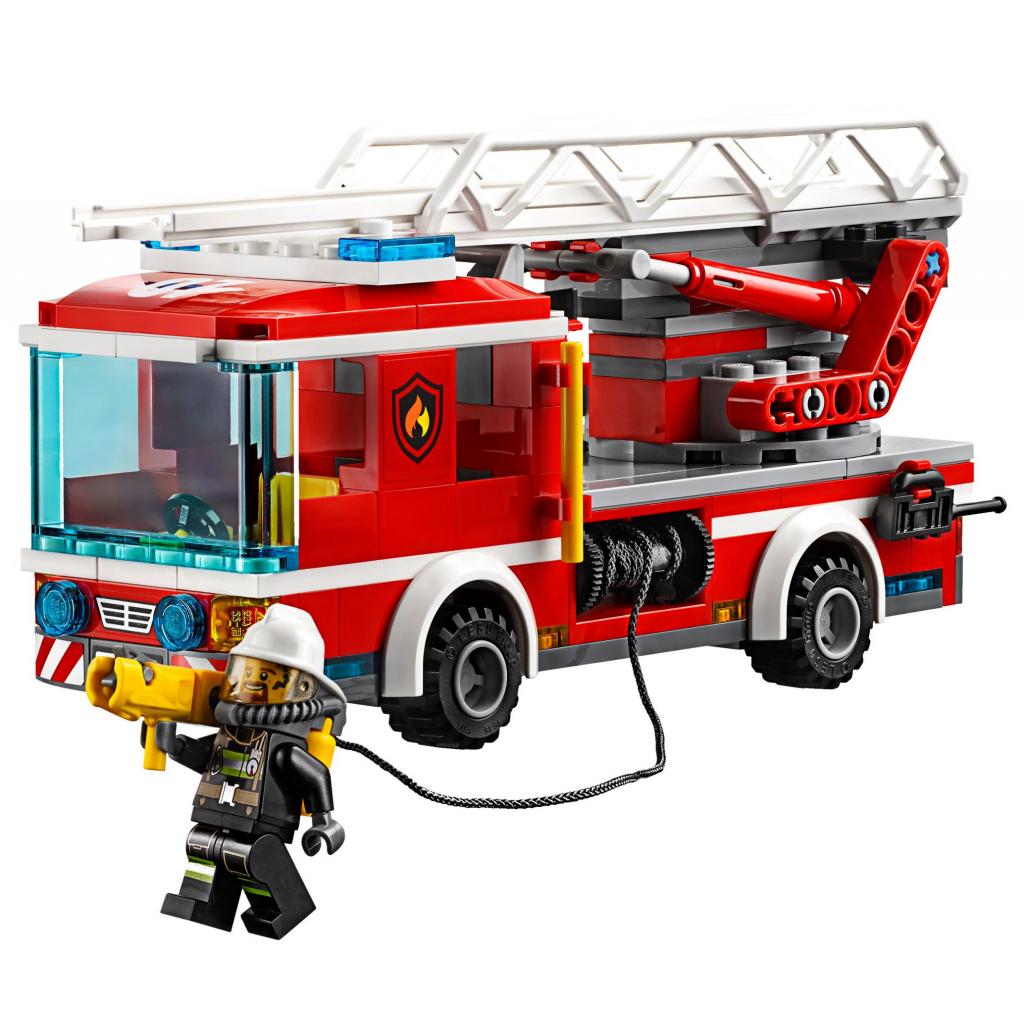 Конструктор LEGO City Fire Пожежний автомобіль зі сходами (60107) - зображення 3