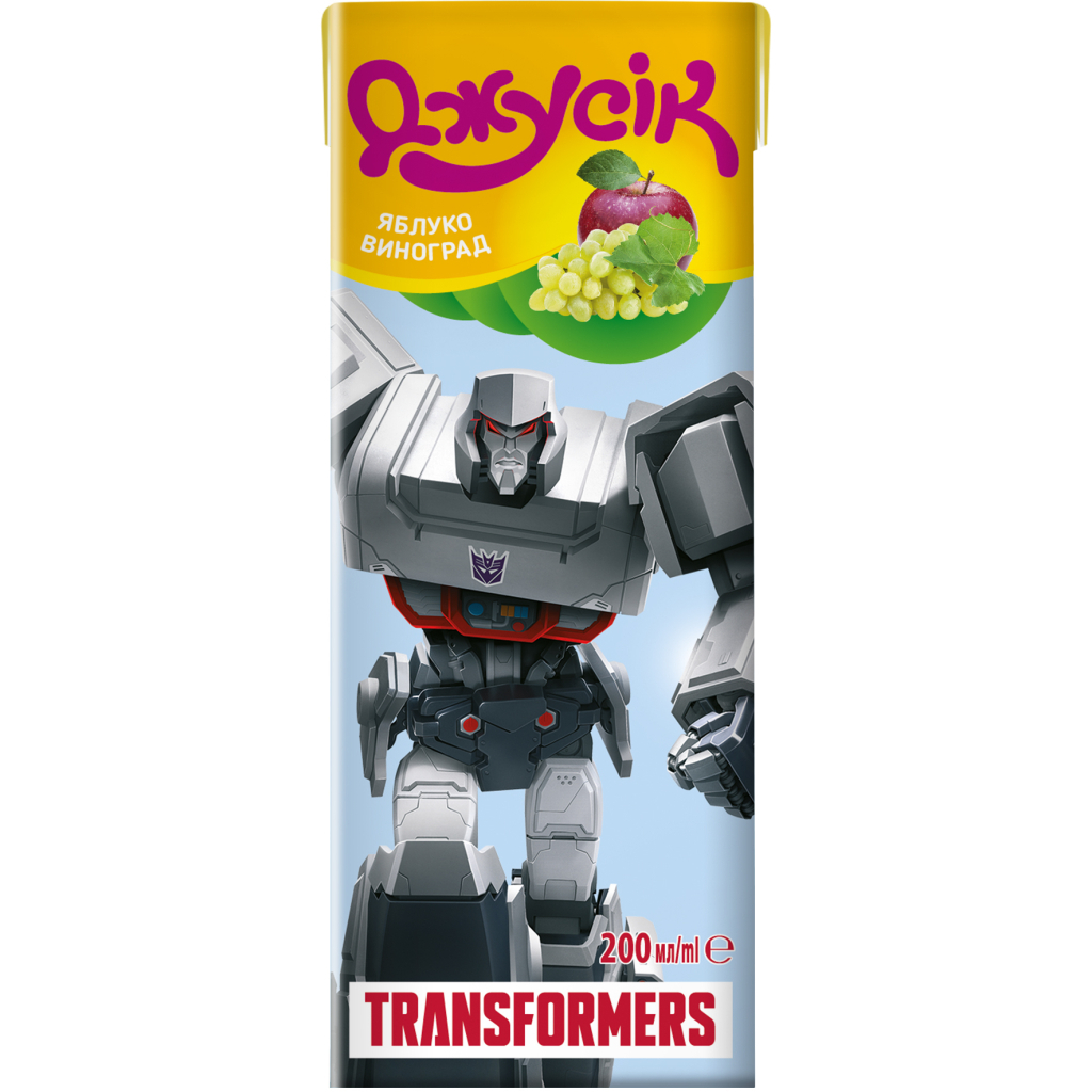 Сік дитячий Джусік Поні-Трансформери Яблучно-виноградний 200 мл (4820192262958) - изображение 4