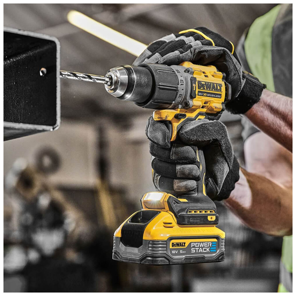 Шуруповерт DeWALT XR Li-Ion PowerStack 18 В, 2x5Ah, 90 Нм, 0-650/0-2000 об/хв, TSTAK (DCD805H2T) - зображення 8