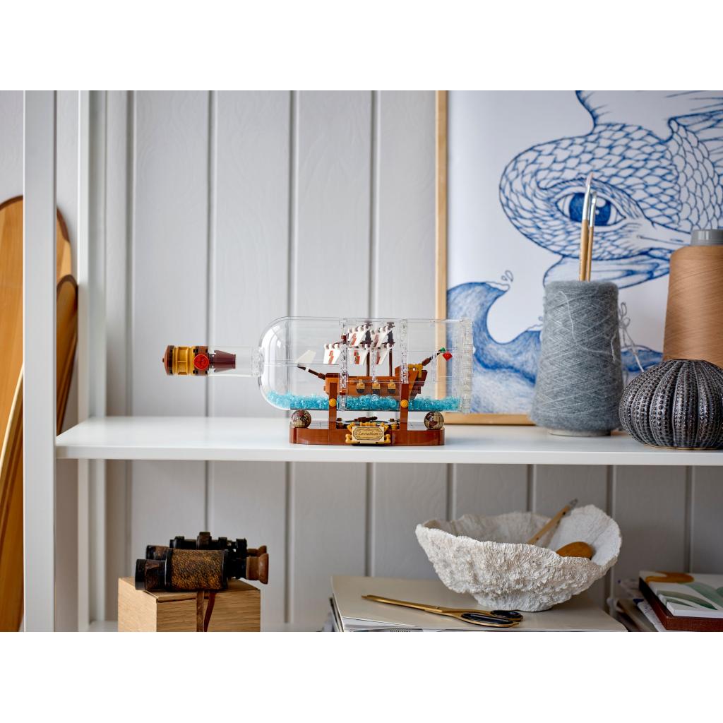 Конструктор LEGO Ideas Корабель у пляшці 962 деталей (92177) - зображення 6