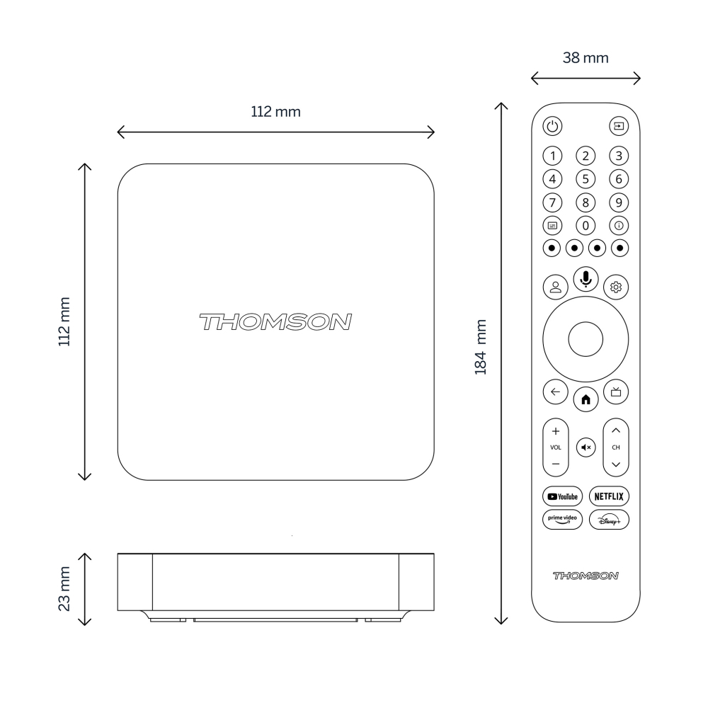 Медіаплеєр THOMSON Streaming Box 240 4K UHD (223489) - зображення 2