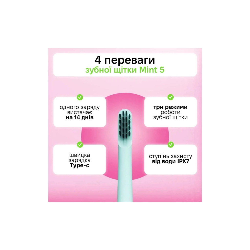 Електрична зубна щітка Enchen Mint5 Sonik Blue (MINT5-B) - зображення 8