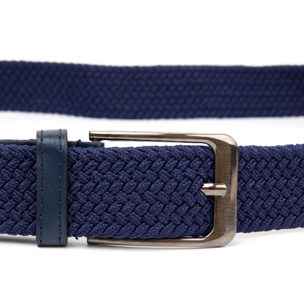 Ремінь Vintage Текстильний чоловічий Синій (20524) - зображення 6