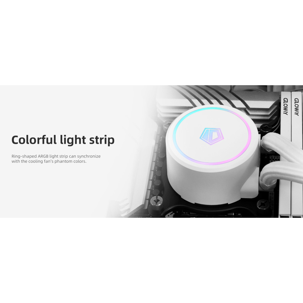 Система рідинного охолодження ID-Cooling FX360 ARGB WHITE - зображення 9