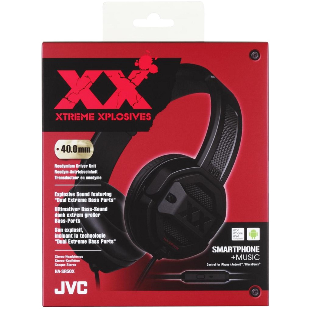 Навушники JVC HA-SR50X Black (HA-SR50X-E) - зображення 2