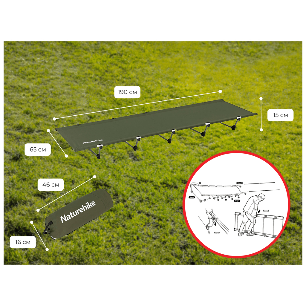 Розкладачка Naturehike XJC05 NH20JJ001 (6927595798119) - зображення 7
