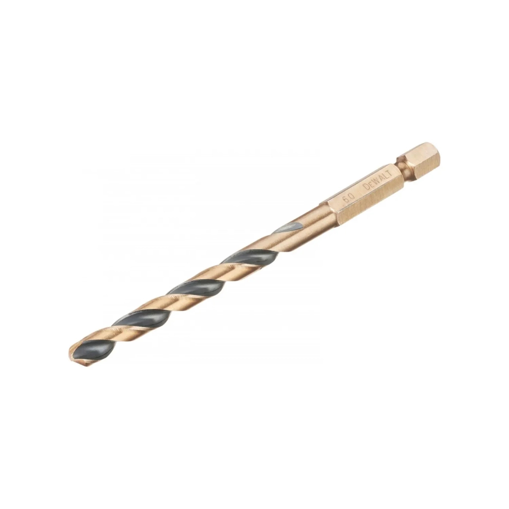 Свердло DeWALT по металу EXTREME IMPACT Black&Gold, HSS-G, 6 х 101,5 х 63 мм, 1 шт. (DT20608) - зображення 2
