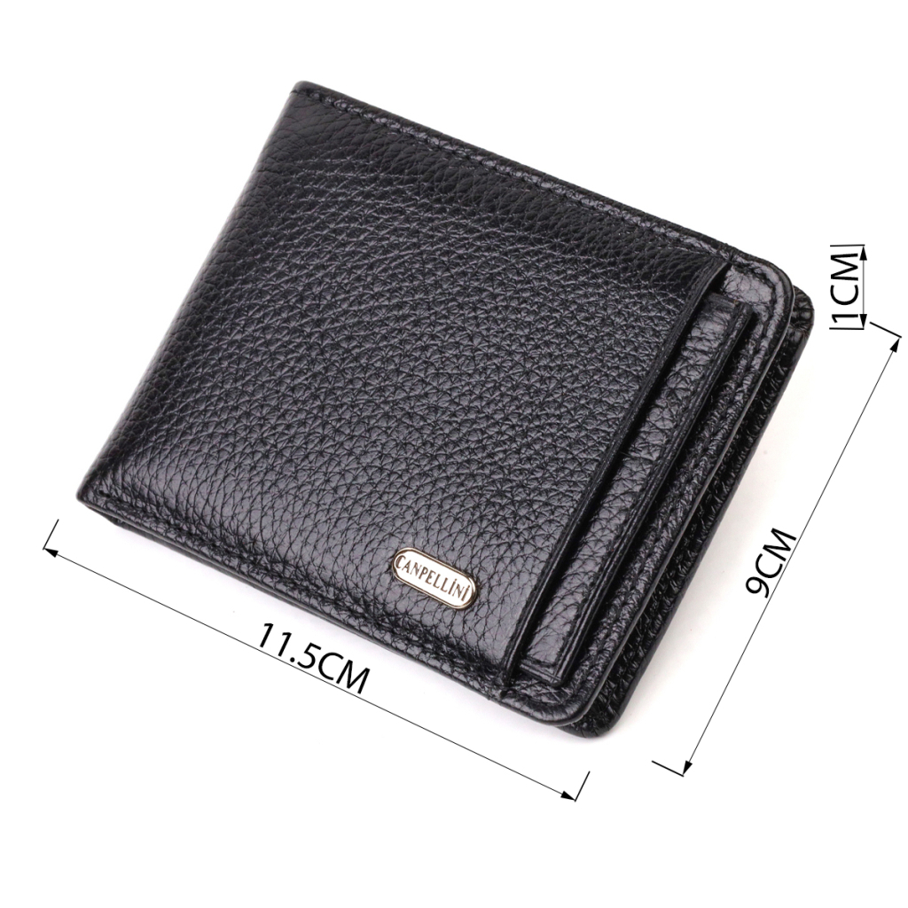 Гаманець Canpellini З натуральної шкіри Чорний (21875) - зображення 3