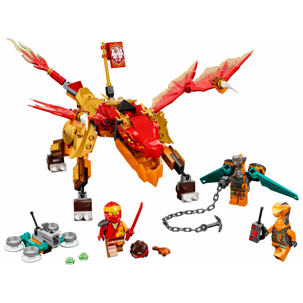 Конструктор LEGO Ninjago Вогненний дракон ЕВО Кая 204 деталі (71762) - зображення 2