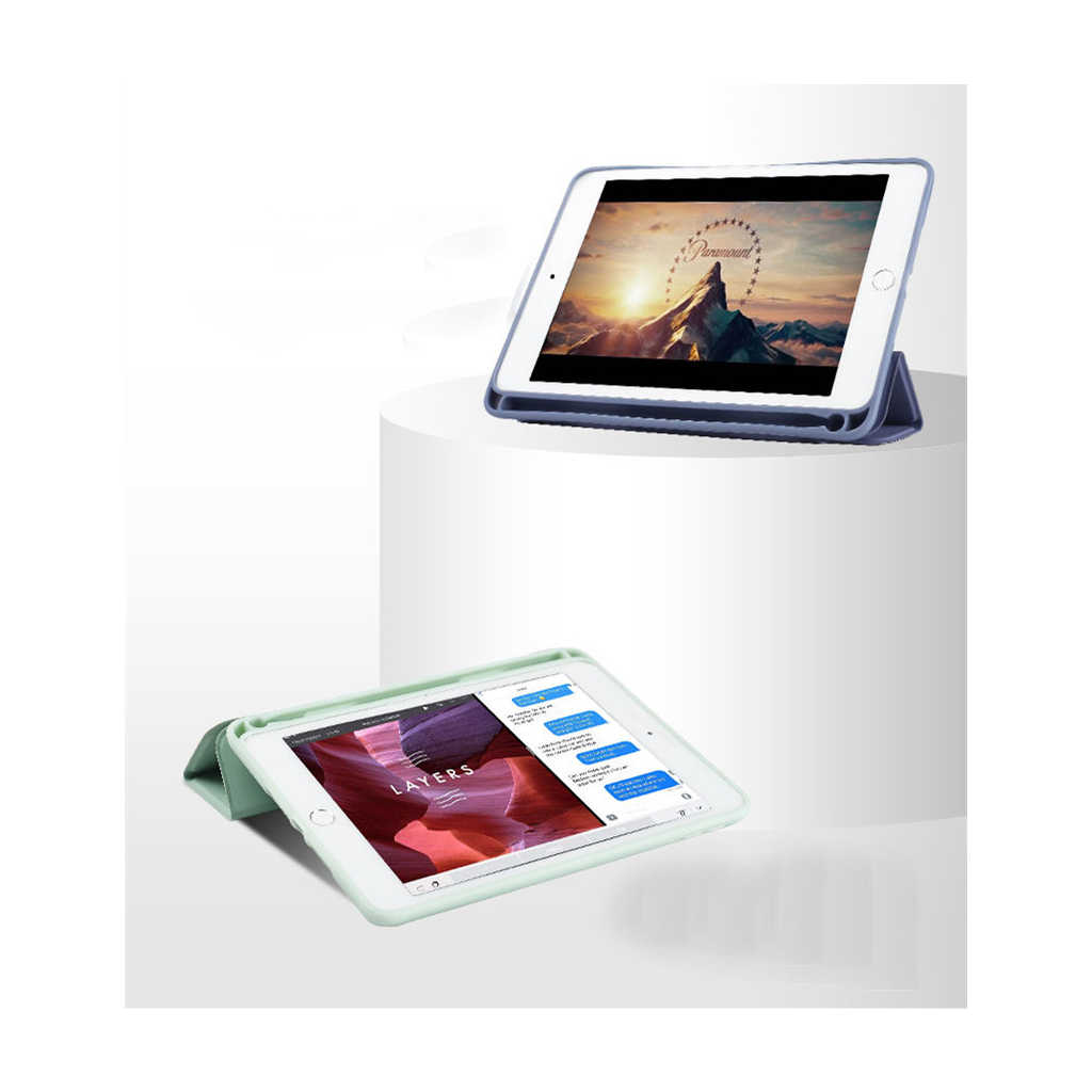 Чохол до планшета BeCover Tri Fold Soft TPU mount Apple Pencil Apple iPad 10.2 2019/2020/2021 Light Green (708458) - зображення 6
