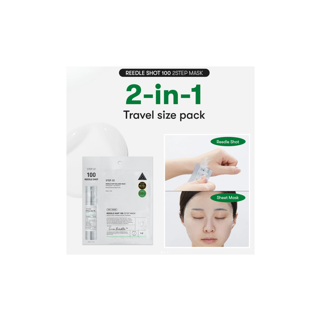 Маска для обличчя VT Cosmetics Reedle Shot 100 2Step Balance Mask 28 мл (8803463006037) - изображение 2