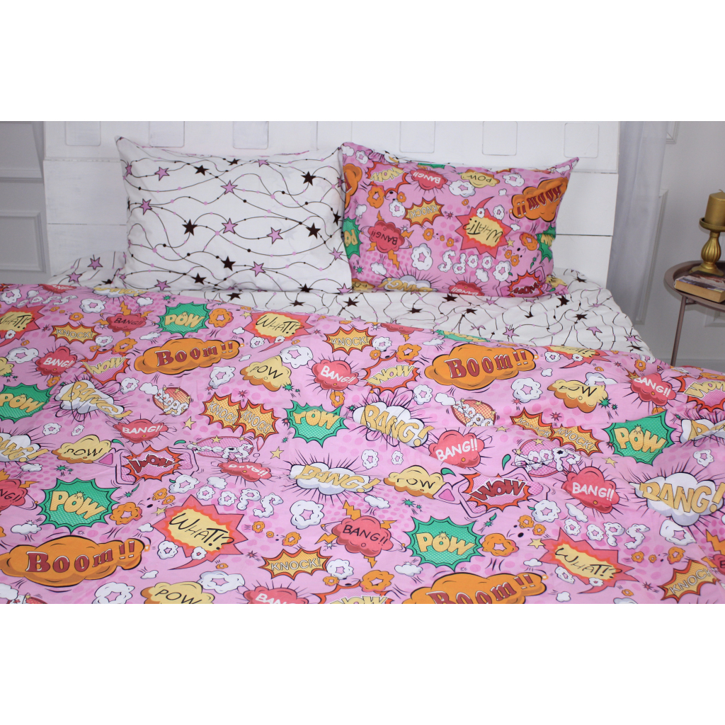 Постільна білизна MirSon Бязь Ranforce Elite 17-0512 Bombs pink King Size (2200004705026) - зображення 1