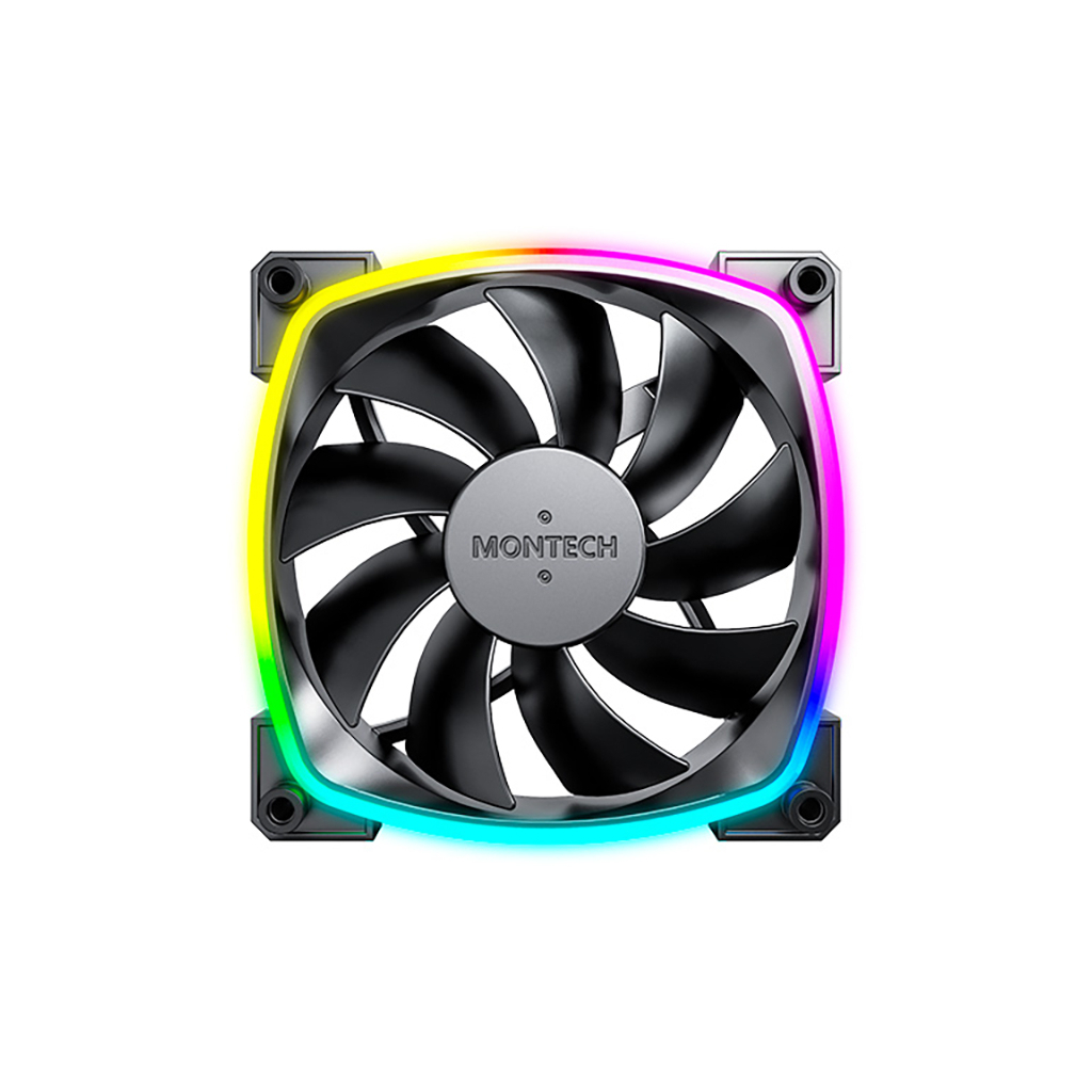 Кулер до корпусу MONTECH AX120 PWM BLACK - зображення 2