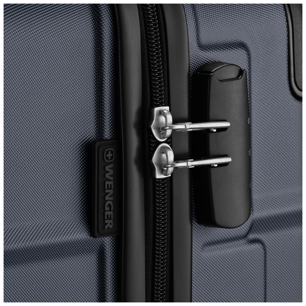 Валіза Wenger Amplar, мала, пластик, 4 колеса, синя (653144) - зображення 10