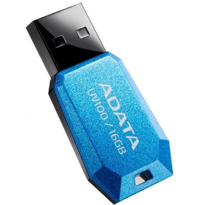 USB флеш накопичувач ADATA 16Gb UV100 Blue USB 2.0 (AUV100-16G-RBL) - зображення 2