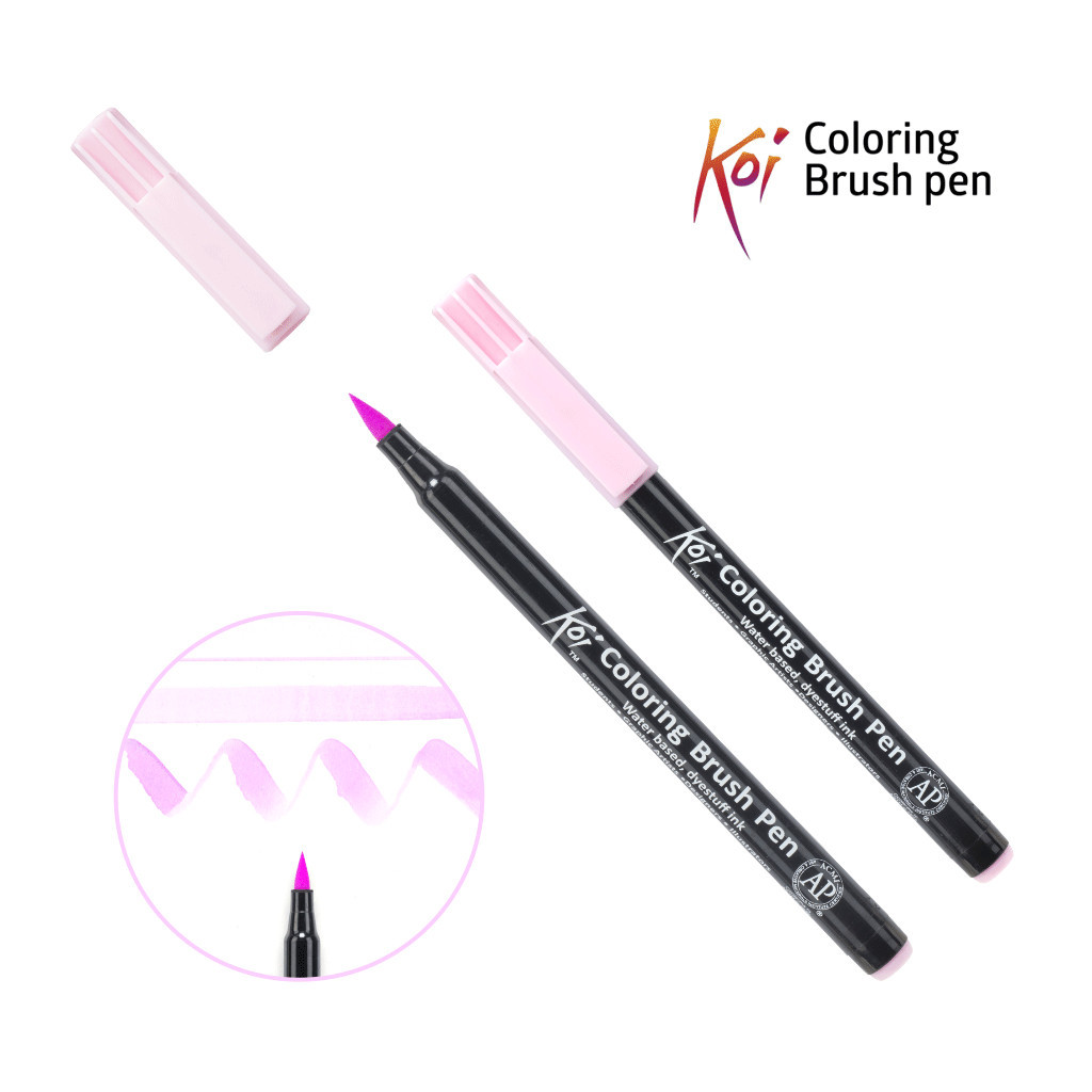 Художній маркер KOI Маркер-пензель акварельний Ліловий, 123 (084511393141) - зображення 1