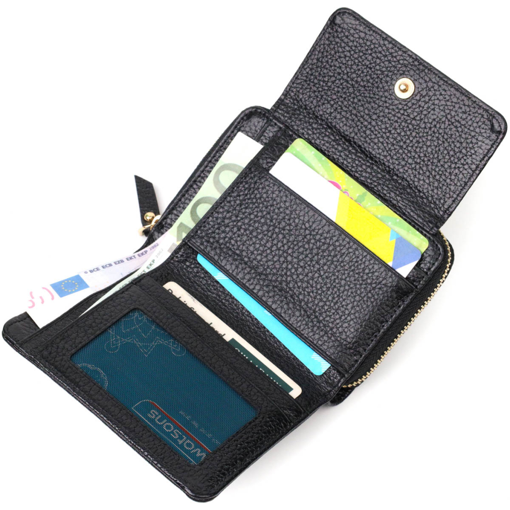 Гаманець Tony Bellucci З натуральної шкіри Чорний (22012) - зображення 6