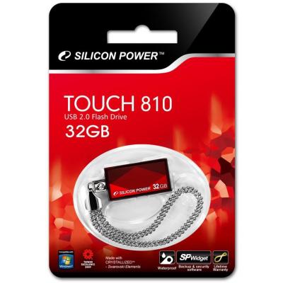 USB флеш накопичувач Silicon Power 32GB Touch 810 USB 2.0 (SP032GBUF2810V1R) - зображення 3