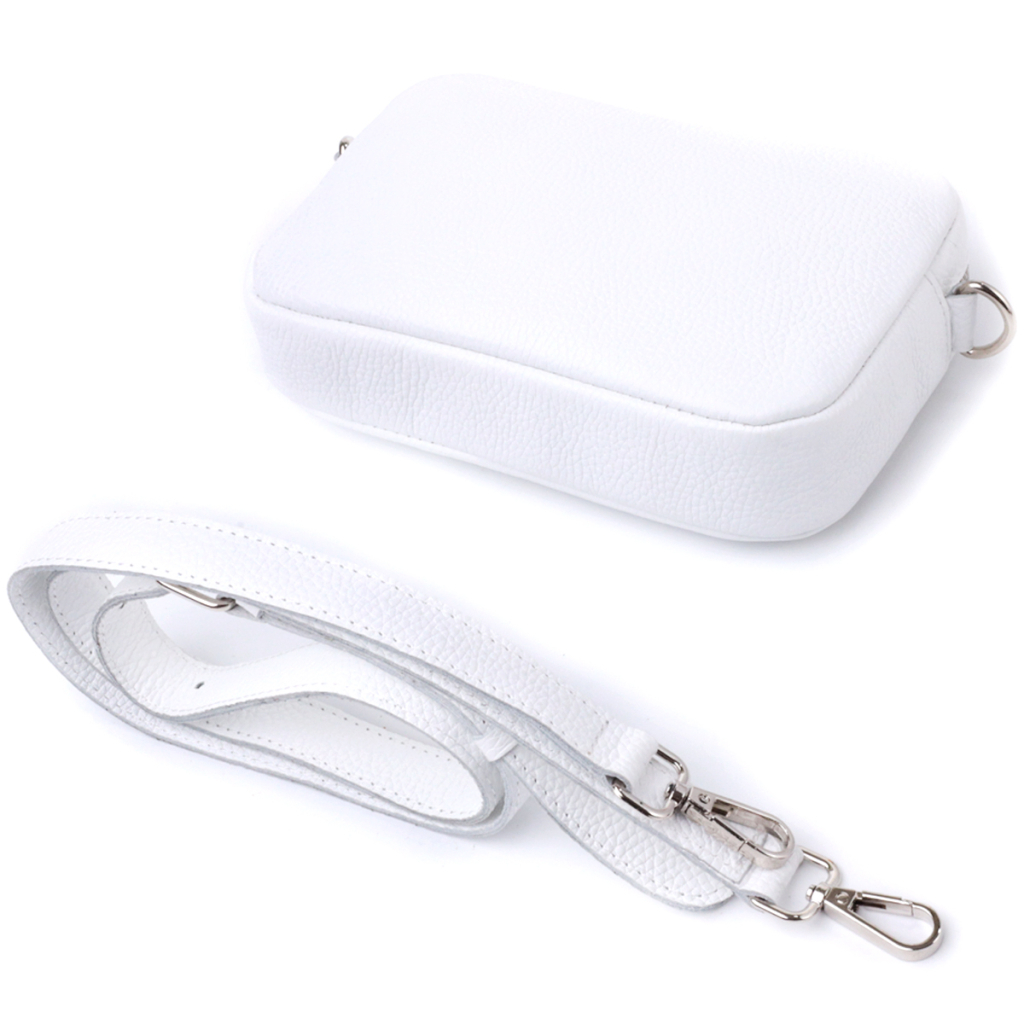 Сумка Shvigel З натуральної шкіри Біла (22840) - зображення 5