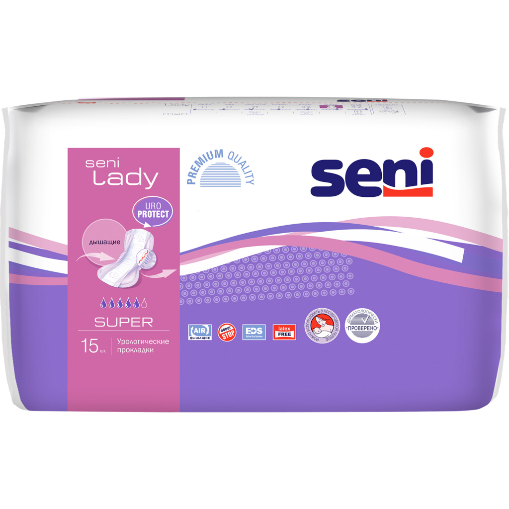 Урологічні прокладки Seni Lady Super 15 шт. (5900516690434) - изображение 1