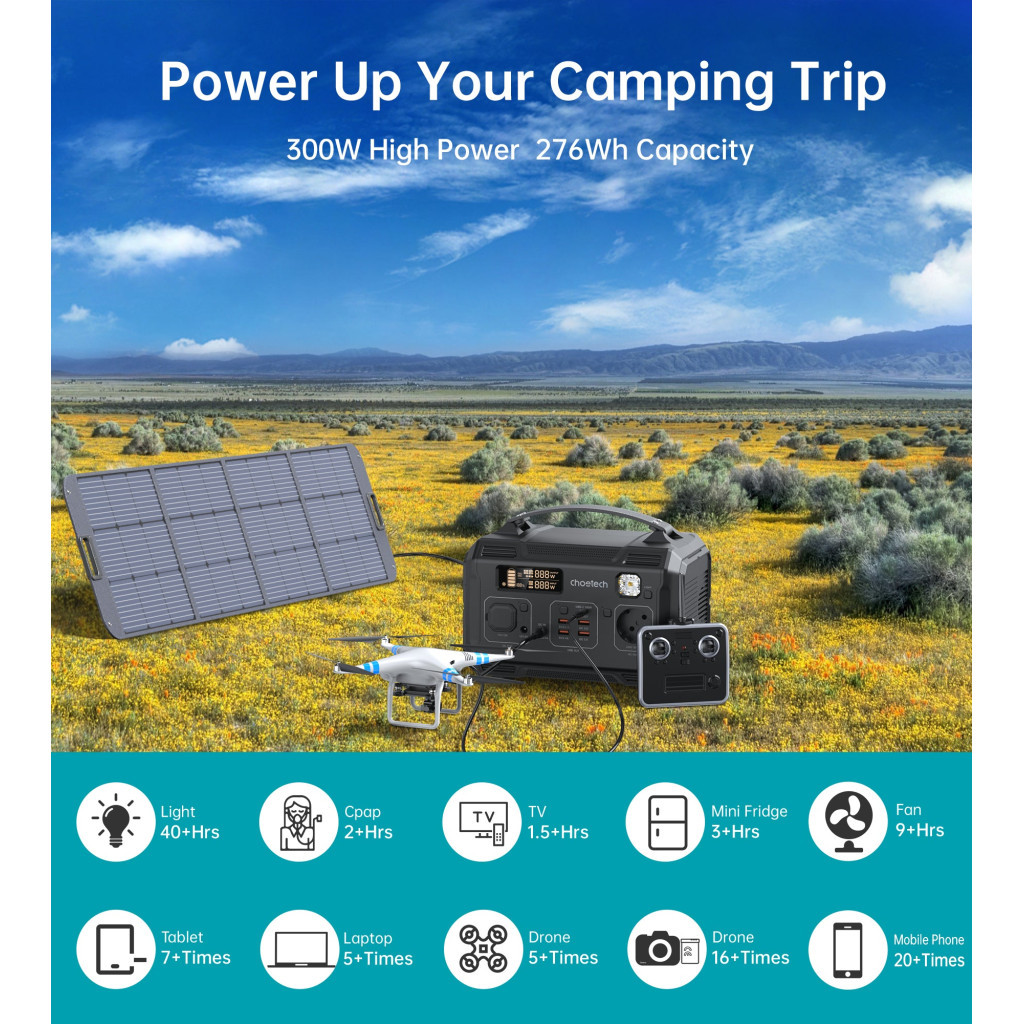 Зарядна станція Choetech BS002-V2 300W (BS002-V2) - зображення 8