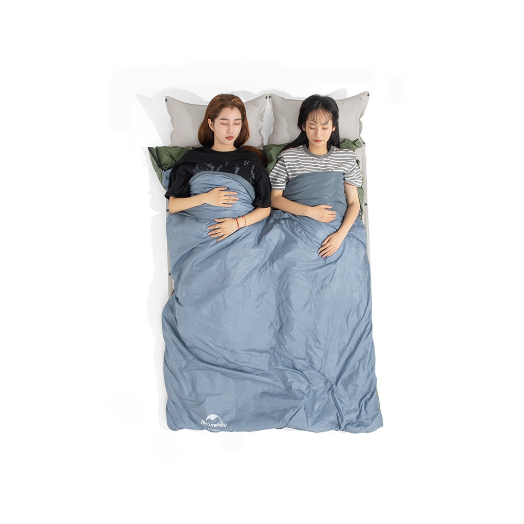 Спальний мішок Naturehike надлегкий Ultralight LW180 NH21MSD09 лівий (15°C) p-p XL сіро-синій (6927595777978-L) - зображення 3