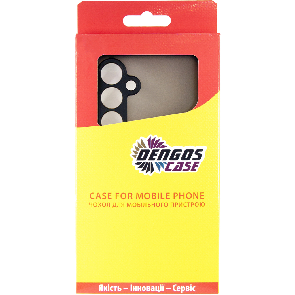 Чохол до мобільного телефона Dengos Samsung Galaxy S24 FE Matte + glass (Black) (DG-KM-117) - зображення 4