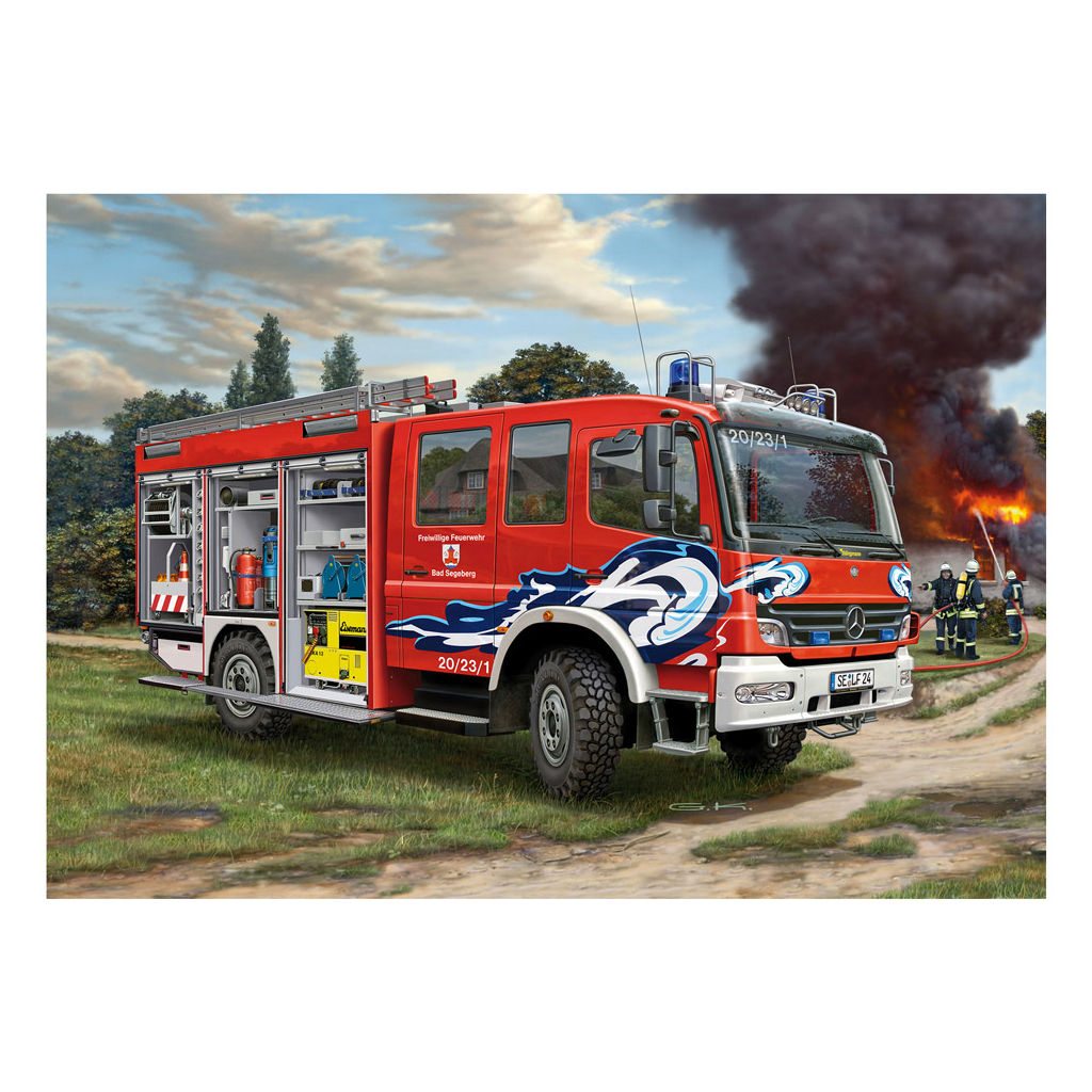 Збірна модель Revell Пожежна машина цистерна TLF 16/25 рівень 5 масштаб 1:24 (RVL-07586) - зображення 8