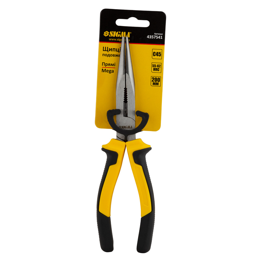 Плоскогубці Sigma довгогубці прямі 200мм Standard (4357541) (4357541) - зображення 3