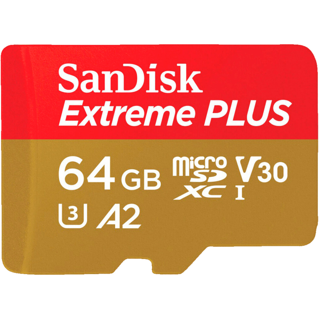Карта пам'яті SanDisk 64GB microSD class 10 V30 Extreme PLUS (SDSQXBU-064G-GN6MA) - зображення 2