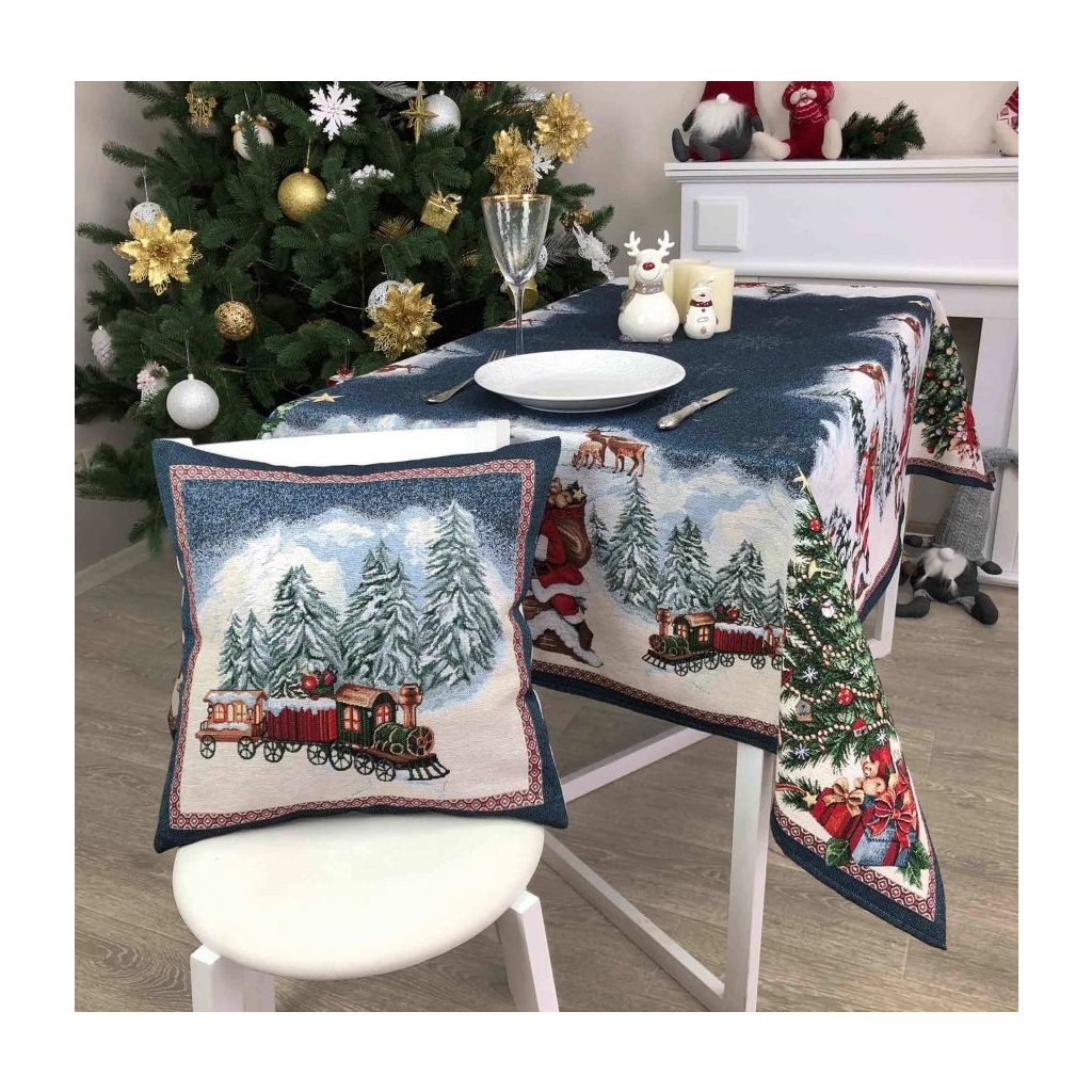 Наволочка Прованс декоративна Blue Sky Паротяг 45х45 (4823093435902) - зображення 2