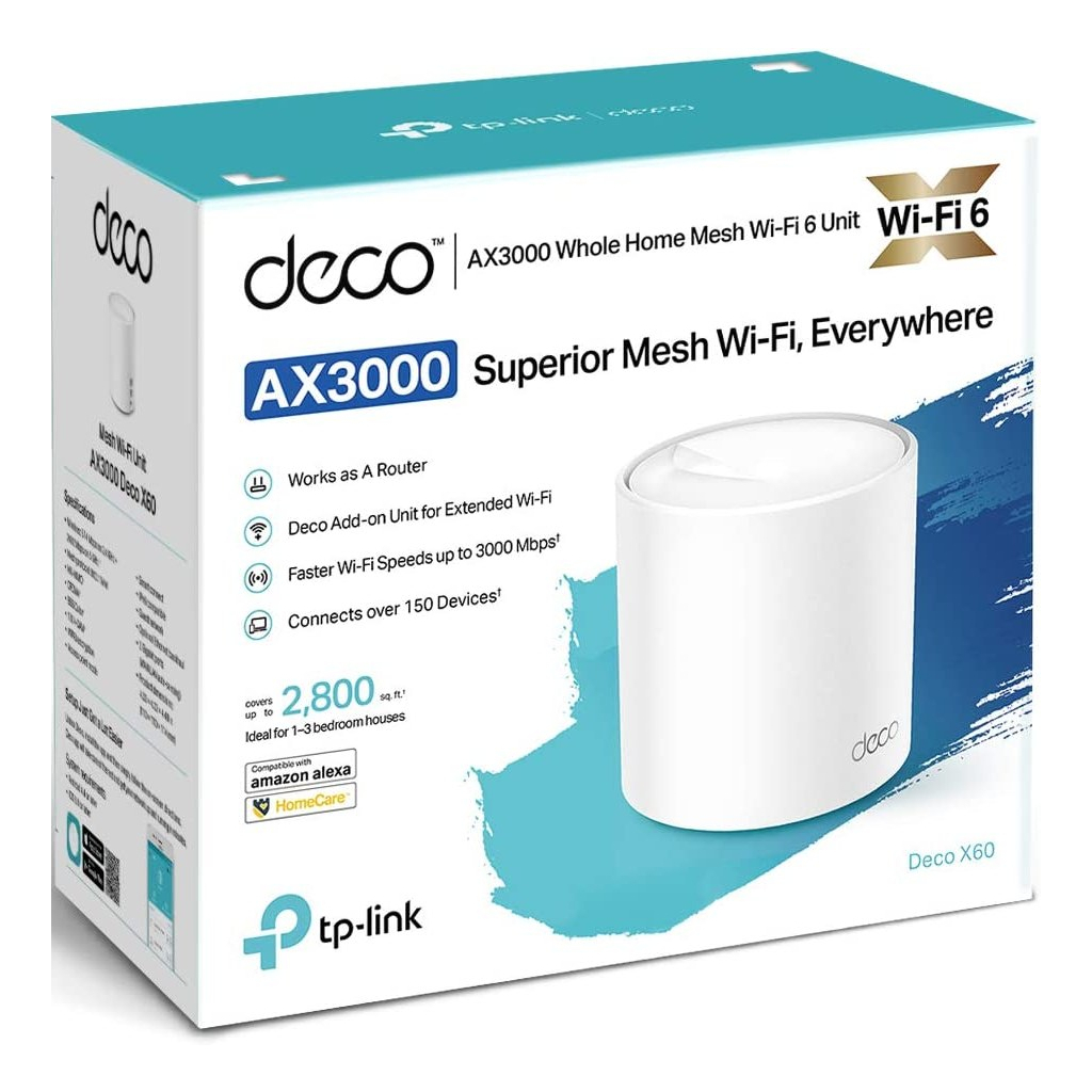 Точка доступу Wi-Fi TP-Link DECO-X60-1-PACK - зображення 3