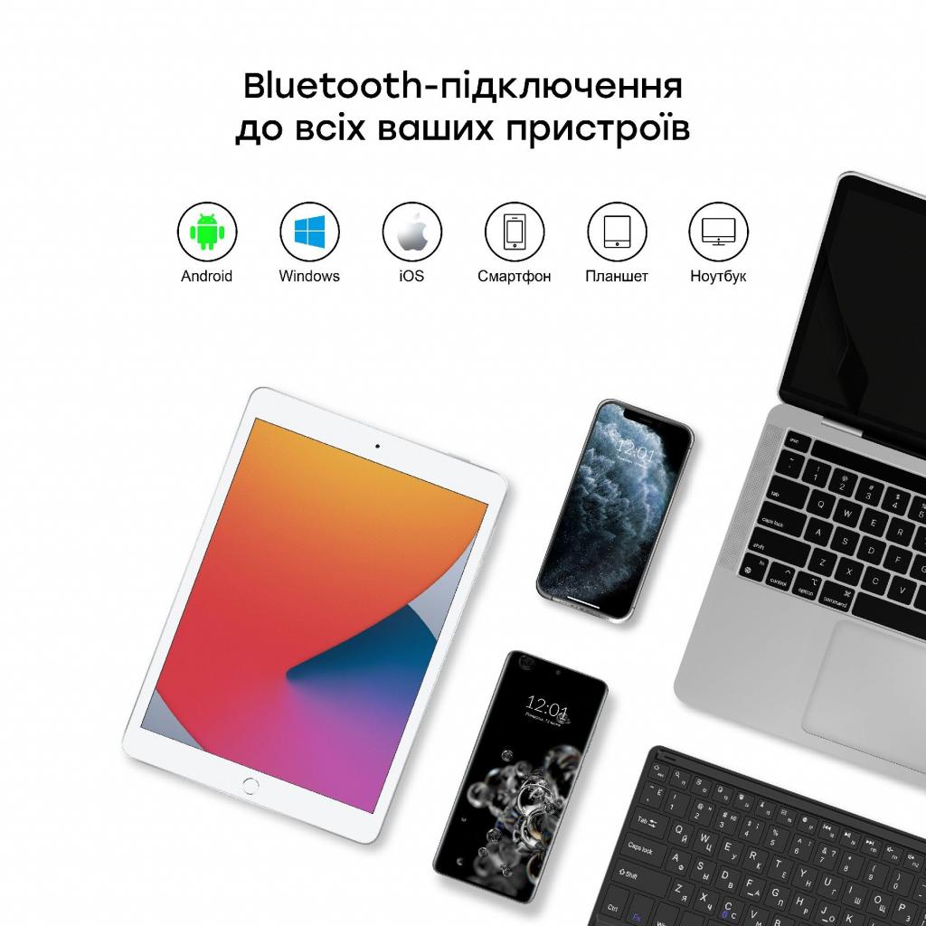 Чохол до планшета AirOn Premium iPad 10.2" 2019/2020/2021 7/8/9th Gen Air 3 Kbd+Tch (4822352781058) - зображення 6